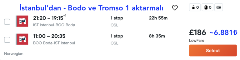 oslo_tromso_bodo_ucak_bileti_fiyat